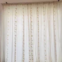 سه عدد پرده حریر ترک مخصوص پذیرایی