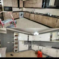 نقاشی رنگ کمدوکابینت چوبی وفلز وبرچسب،کاغذدیواری