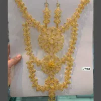 سرویس گردنبند نقره بحرینی با روکش آبکاری طلا