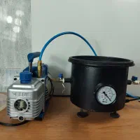 دستگاه وکیوم حباب‌گیر صنعتی رزین و سیلیکون