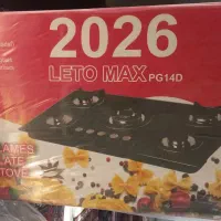 اجاق گاز لتو مکس pg14d پنج شعله آکبند شیشه ای