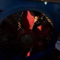 فن هواکش ۶۰ سانتی موتور بزرگ سیم پیچ فابریک|پنکه و تصفیهکنندهٔ هوا|تربتحیدریه, حسنی بالا|دیوار