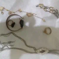 دستبند و پابند انگشتر و دستبند سِت رنگ ثابت