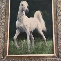 تابلو فرش اسب تابلو فرش ابریشم