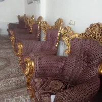 مبل چوب راش9نفره|مبلمان خانگی و میز عسلی|شاهین‌شهر, عطار|دیوار