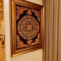 تابلو فرش تمام ابریشم نفیس اصل قمی|تابلو فرش|مشهد, سجاد شهر|دیوار