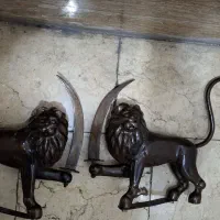 یک جفت شیر استاد جوهریان|کلکسیون اشیاء عتیقه|تهران, شادآباد|دیوار