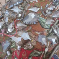 پخش قطعت لوستر لاله وشامپاینی دست دوم|لوستر و چراغ آویز|نسیمشهر, |دیوار