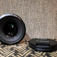 لنز دوربین کانن/کنون فیکس ۵۰ کاملا نو f1.4