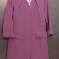 کت و شلوار بادمجانی