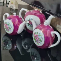 قوری قرمز چینی قدیمی انتیک