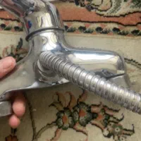 دوعدد شیر اهرمی برنج روکش استیل