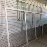 درب ورودی مغازه upvc یو پی وی سی