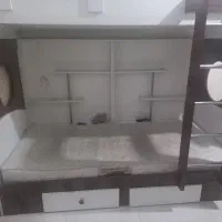 تخت دو طبقه جوان قابل تبدیل و محکم|تخت و سرویس خواب|فردیس, منظریه|دیوار