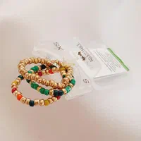 انگشتر رنگی چندتایی کشی منجوقی چند رنگ|بدلیجات|گرگان, |دیوار