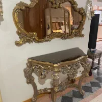 آینه و میز کنسول سلطنتی کلاسیک|بوفه، ویترین، کنسول|تهران, سردارجنگل|دیوار