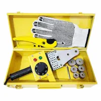 اتو لوله فلزی با قیچی و لقمه جوش لوله با جعبه فلزی