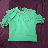 شومیز بچگانه سبزخوشرنگ