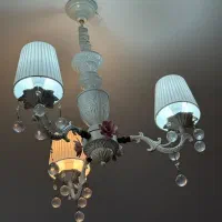 لوستر کلاسیک و وینتج وارداتی با گل برجسته