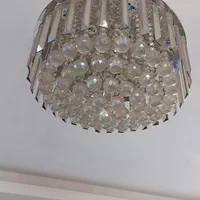 لوستر کریستالی با ۱۲ لامپ lED|لوستر و چراغ آویز|رشت, فلسطین|دیوار