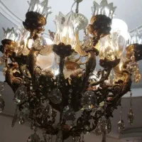 لوستر و سرویس برنجی