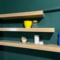 شلف چوبی|کتابخانه، شلف، قفسههای دیواری|ساری, |دیوار