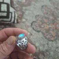 انگشتر فیروزه رگدار طلا
