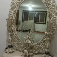 آینه شمعدان شیک و زیبا به رنگ استخوانی