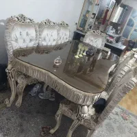 مبل سلطنی بامیزنهارخوری چوب راش