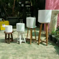 گلدان استوانه ۴تایی|گل و گیاه طبیعی|مشهد, آزادشهر|دیوار