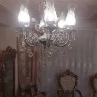 لوستر6شاخه کاملا برنز قدیمی