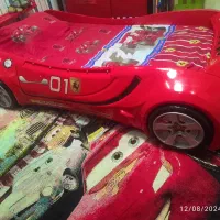 تخت خواب نوجوان ماشینی مدل پورشه در حد نو