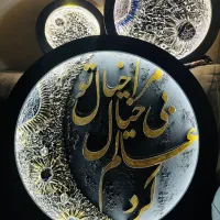 تابلو بیس ماه به همراه چراغ ال ای دی|تابلو، نقاشی، عکس|رشت, رشتیان|دیوار