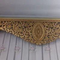 قاب چوبی پرده