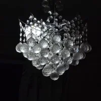 لوستر کریستالی گوی