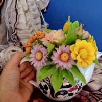 قوری گل انعطاف کاملا کار دست|صنایع دستی و سایر لوازم تزئینی|شیراز, منطقه هوایی شهید دوران|دیوار