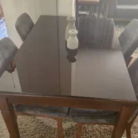 میز نهار خوری ۴ نفره چوب راش