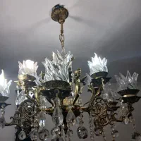 لوستر برنزی|لوستر و چراغ آویز|خسروشاه, |دیوار