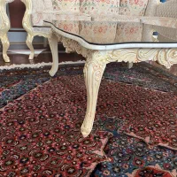 مبل استیل ۷ نفرت و ناهار خوری ۸ نفره کرم و اصل|مبلمان خانگی و میز عسلی|تهران, زعفرانیه|دیوار