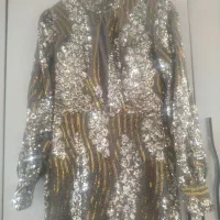 دوتالباس مجلسی پولکی مخمل و لمه سایز ۳۶ ۳۸