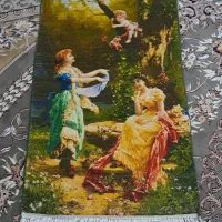 تابلو فرش. دست بافت. و نخ نقشه دست دوم