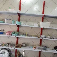 قفسه فروشگاهی قرمز و سفید در حد|فروشگاه و مغازه|ماهدشت, |دیوار