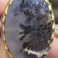 انگشتر شجر قدیمی دست ساز قلم کهنه