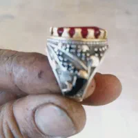 فروش فوری انگشتر نقره بانگی یاقوت