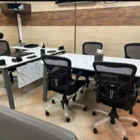 میز صندلی کتابخانه کانترمبل شمش استیل کروم فلز چرم