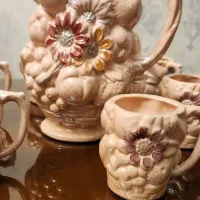 پارچ و لیوان  سرامیکی ژاپن ۶۰ ساله