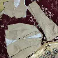 کت و شلوار بچگانه سایز 20 رنگ نسکافه ای