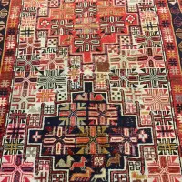 گلیم ابریشم دار دستباف گلیم مربع بسیار ظریف دستباف|گلیم، جاجیم، گبه|تهران, توحید|دیوار