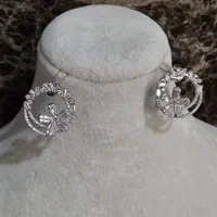 گوشواره  کار وارداتی نقره 925ابکاری طلا سفید|جواهرات|شیراز, شریف‌آباد|دیوار