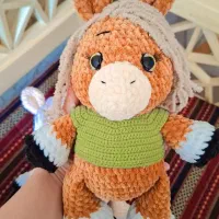 عروسک دست بافت مخملی|اسباب‌‌بازی|شیراز, فرهنگیان|دیوار